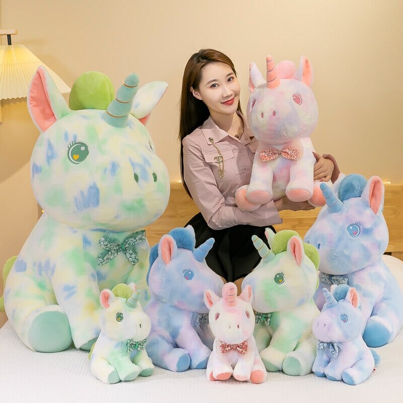 Magical Rainbow Galaxy Unicorn Plushie Set