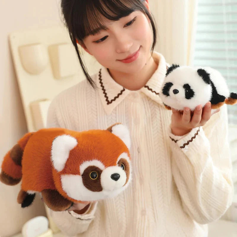 Delightful Reversible Red Panda & Panda Plush Toy
