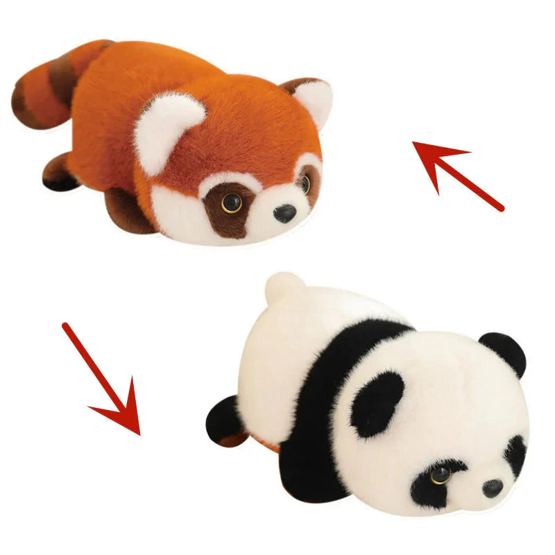 Delightful Reversible Red Panda & Panda Plush Toy