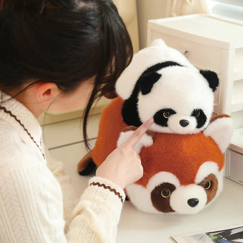 Delightful Reversible Red Panda & Panda Plush Toy