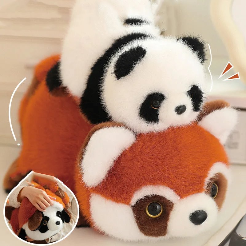 Delightful Reversible Red Panda & Panda Plush Toy