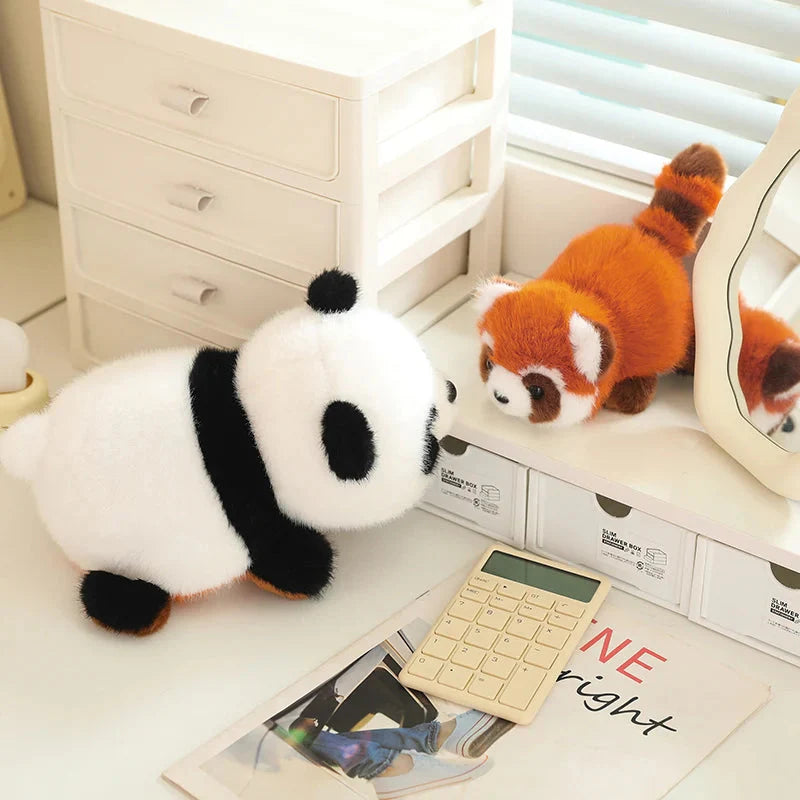 Delightful Reversible Red Panda & Panda Plush Toy