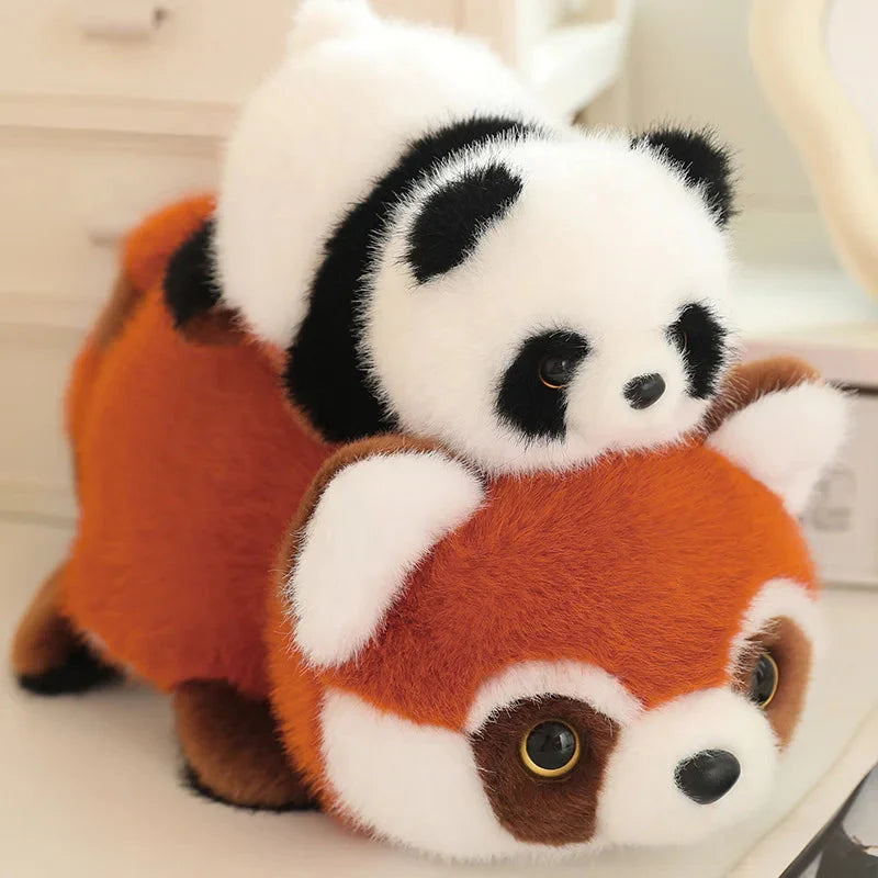 Delightful Reversible Red Panda & Panda Plush Toy