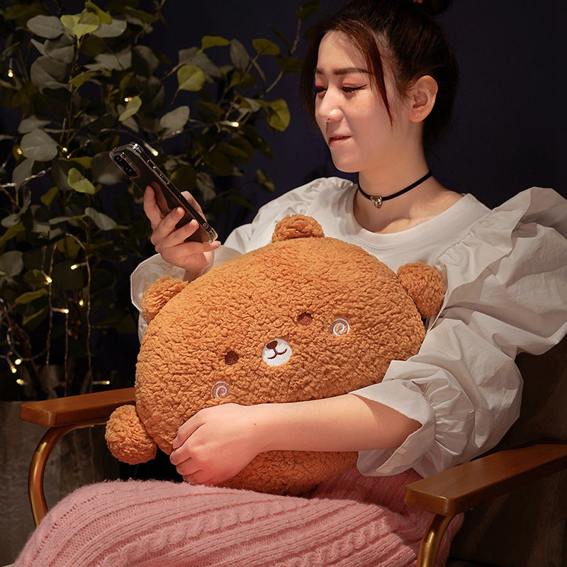 Cozy Round Fluffy Animal Plush Pillow Collection