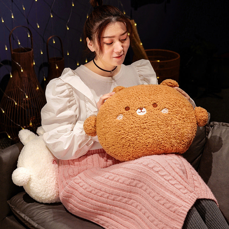 Cozy Round Fluffy Animal Plush Pillow Collection
