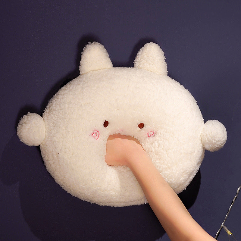 Cozy Round Fluffy Animal Plush Pillow Collection