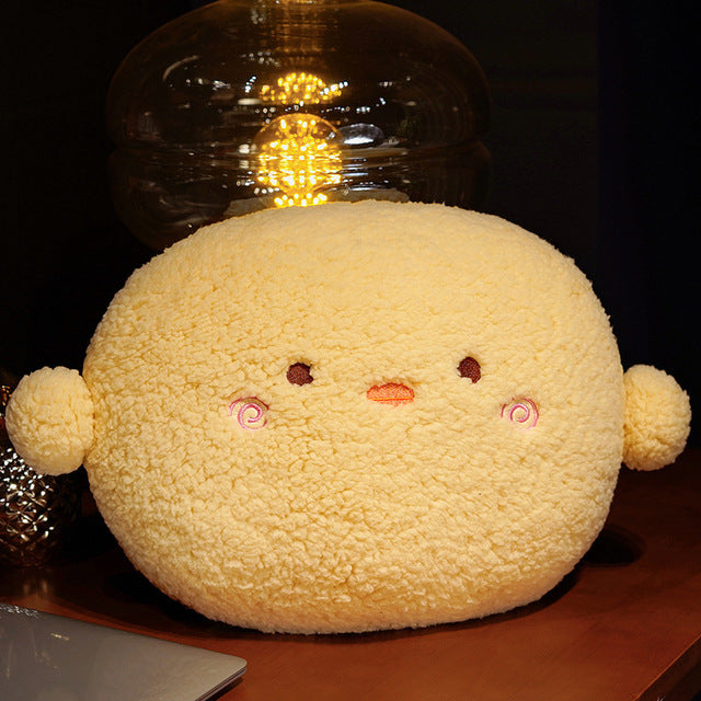Cozy Round Fluffy Animal Plush Pillow Collection