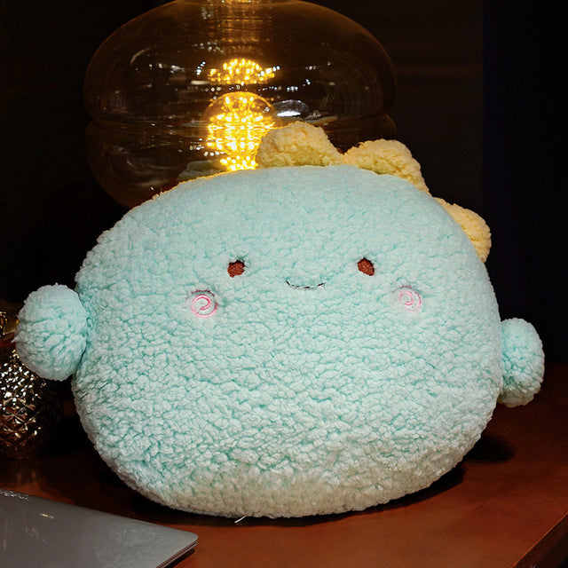 Cozy Round Fluffy Animal Plush Pillow Collection