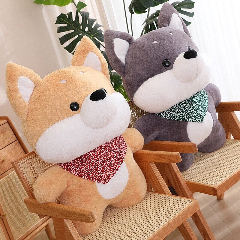 Adorable Runa and Taro Shiba Inu Plushies - Perfect Cuddle Companions!