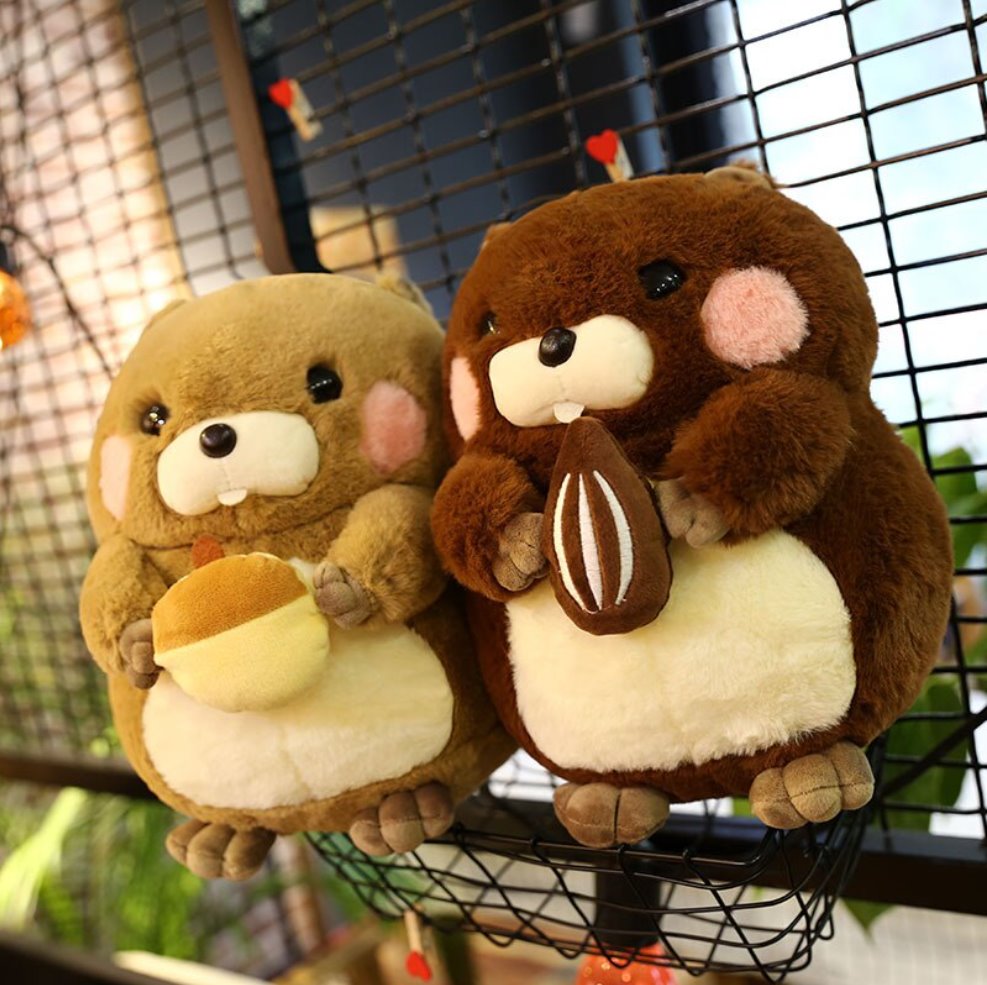 Irresistible Snacking Beaver Plushies | Limited Availability!