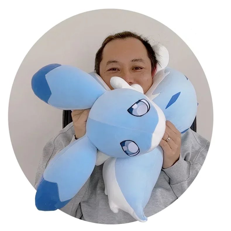 Charming Sofi the Long Kawaii Baby Blue Hybrid Dragon Plush Toy