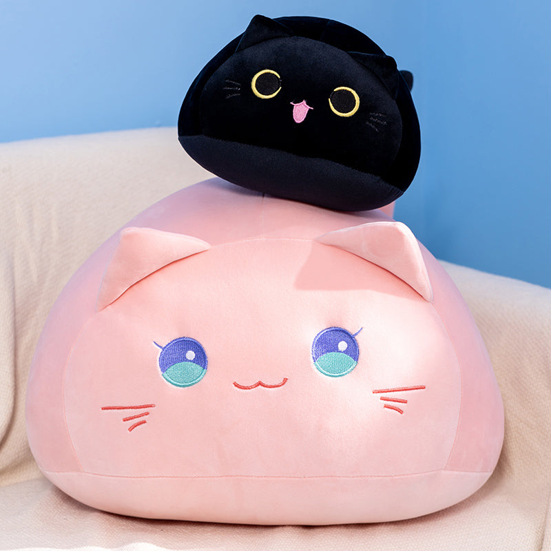 Adorable Soft Pebble Plushies: Diverse Collection of Cats and Dogs