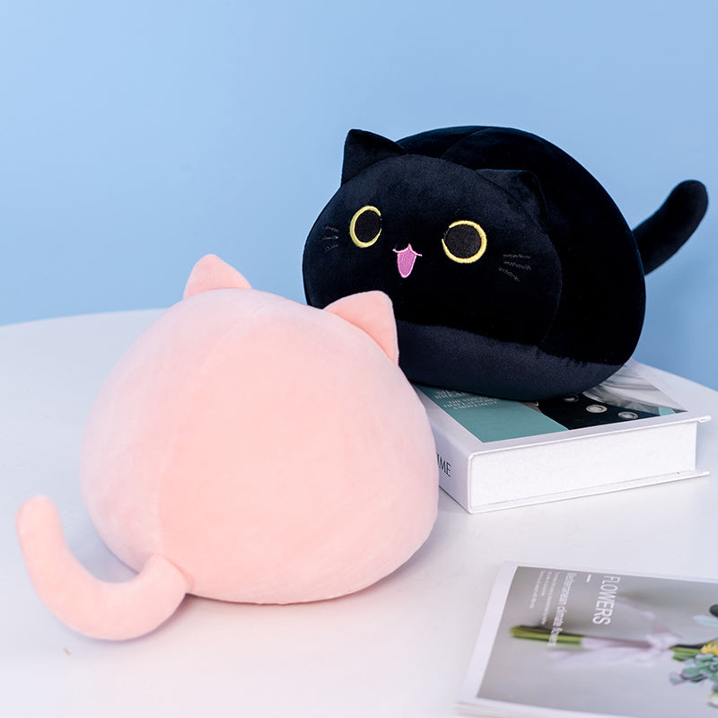 Adorable Soft Pebble Plushies: Diverse Collection of Cats and Dogs