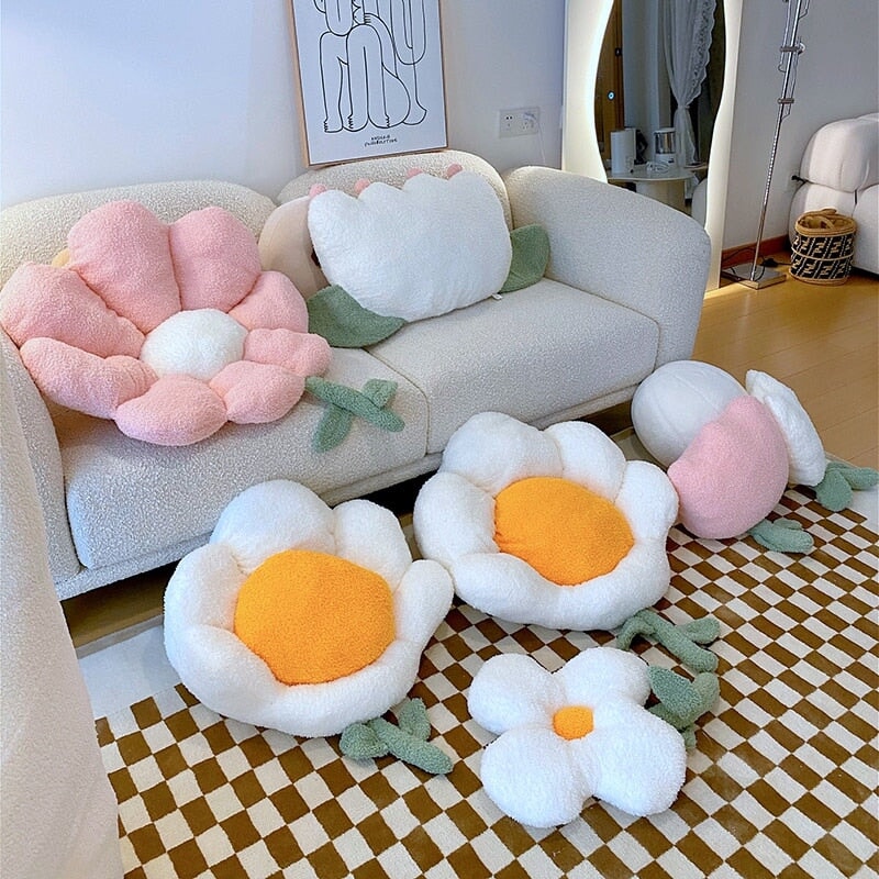 Blooming Spring Floral Seat Cushion