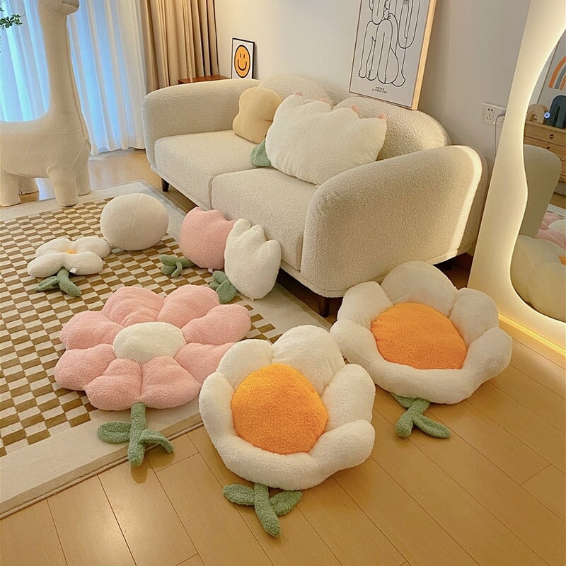 Blooming Spring Floral Seat Cushion