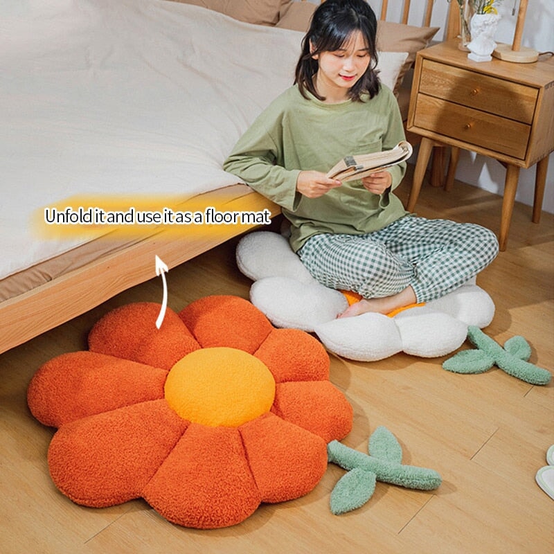 Blooming Spring Floral Seat Cushion