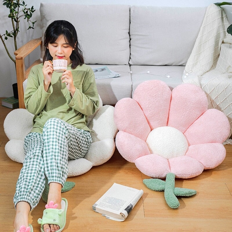 Blooming Spring Floral Seat Cushion