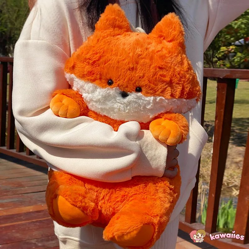 Cuddle Up with our Adorable Squishy Fluffy Animal Squad: Fox, Dino, Bunny, Bear, Pig, and Dog Plushies!