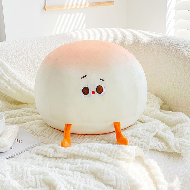 Delightful Steamed Round Stuffed Bao Bun Plush Toy