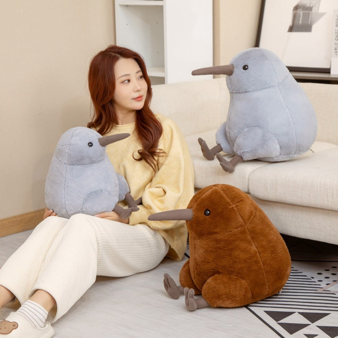 Adorable Chunky Kiwi Bird Plush Toy - Perfect Cuddle Companion!