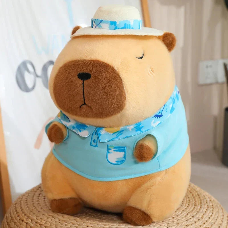 Adorable Summer Capybara Cuddly Plush Toy