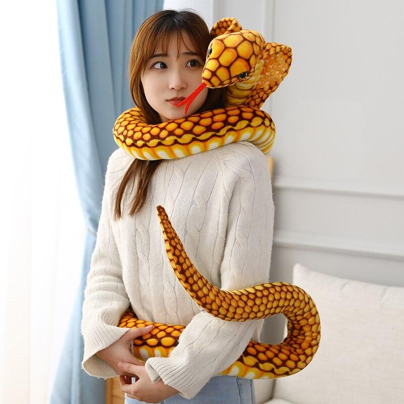 Giant 90" Cuddly Soft Snake Plush Toy