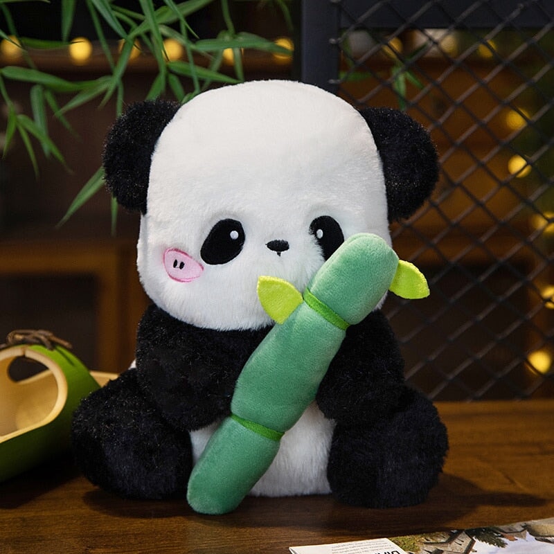 Cuddle Up with Sze Sze the Panda Bamboo Hut Plushie!