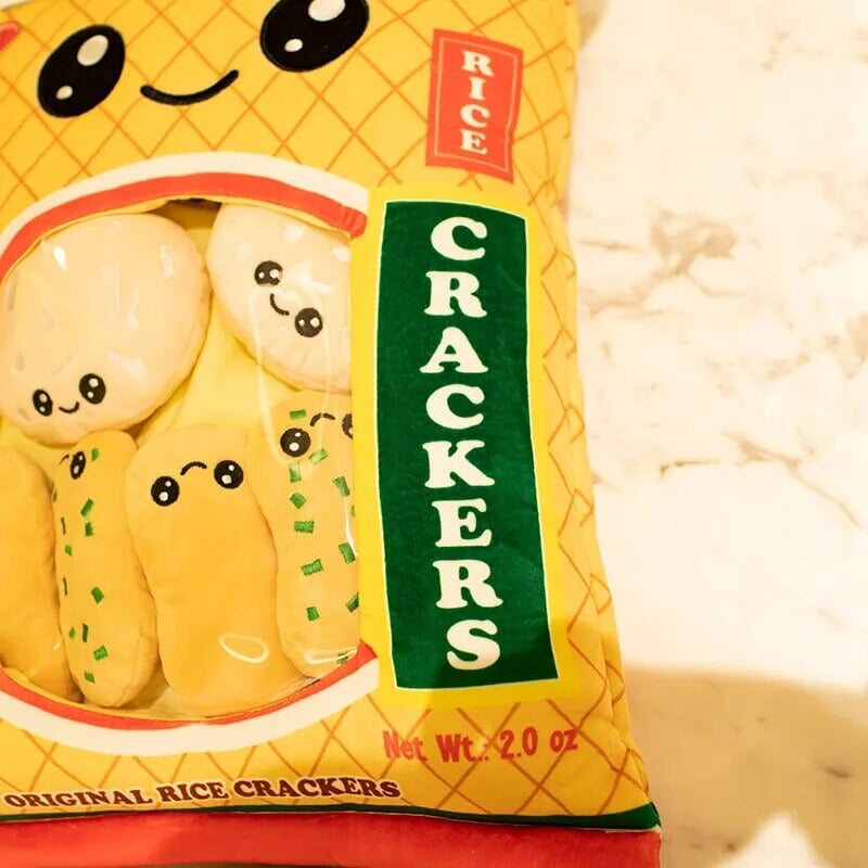 Delicious Plushies Filled with Tasty Rice Cracker Candies