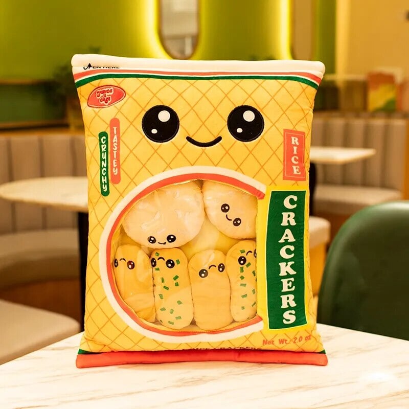 Delicious Plushies Filled with Tasty Rice Cracker Candies