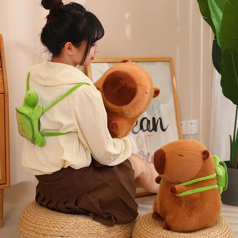 Charming Capybara Turtle Backpack Plush Toys