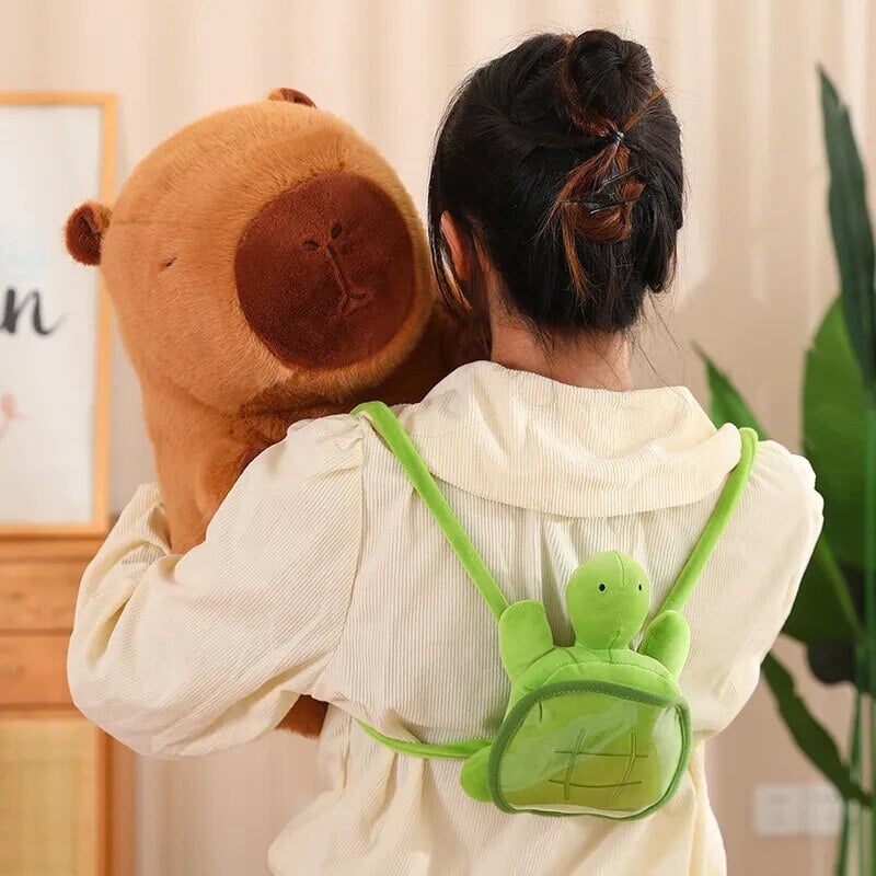 Charming Capybara Turtle Backpack Plush Toys