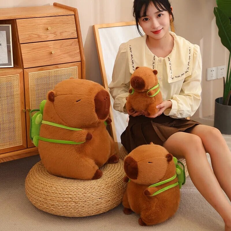 Charming Capybara Turtle Backpack Plush Toys