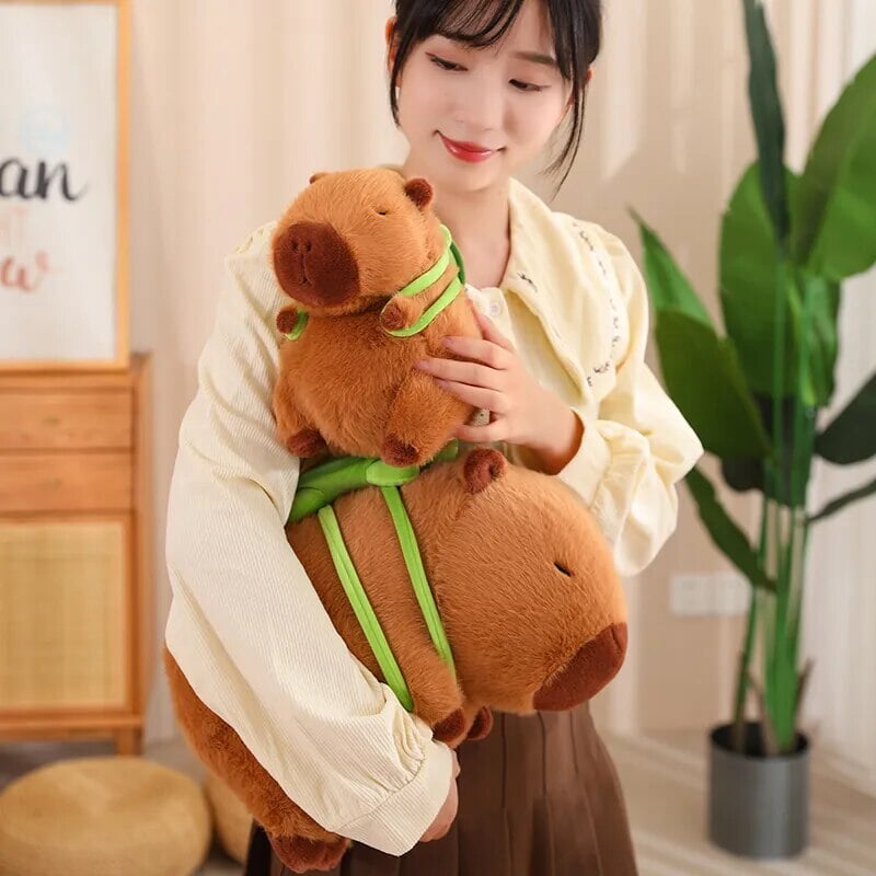 Charming Capybara Turtle Backpack Plush Toys