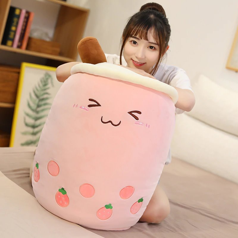 Delightful Bubble Tea Family Plush Fruit Collection