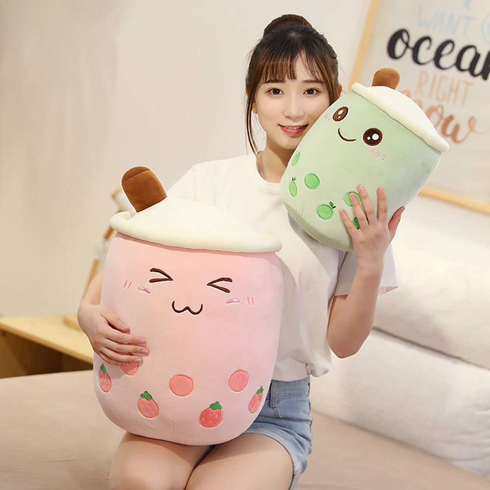 Delightful Bubble Tea Family Plush Fruit Collection