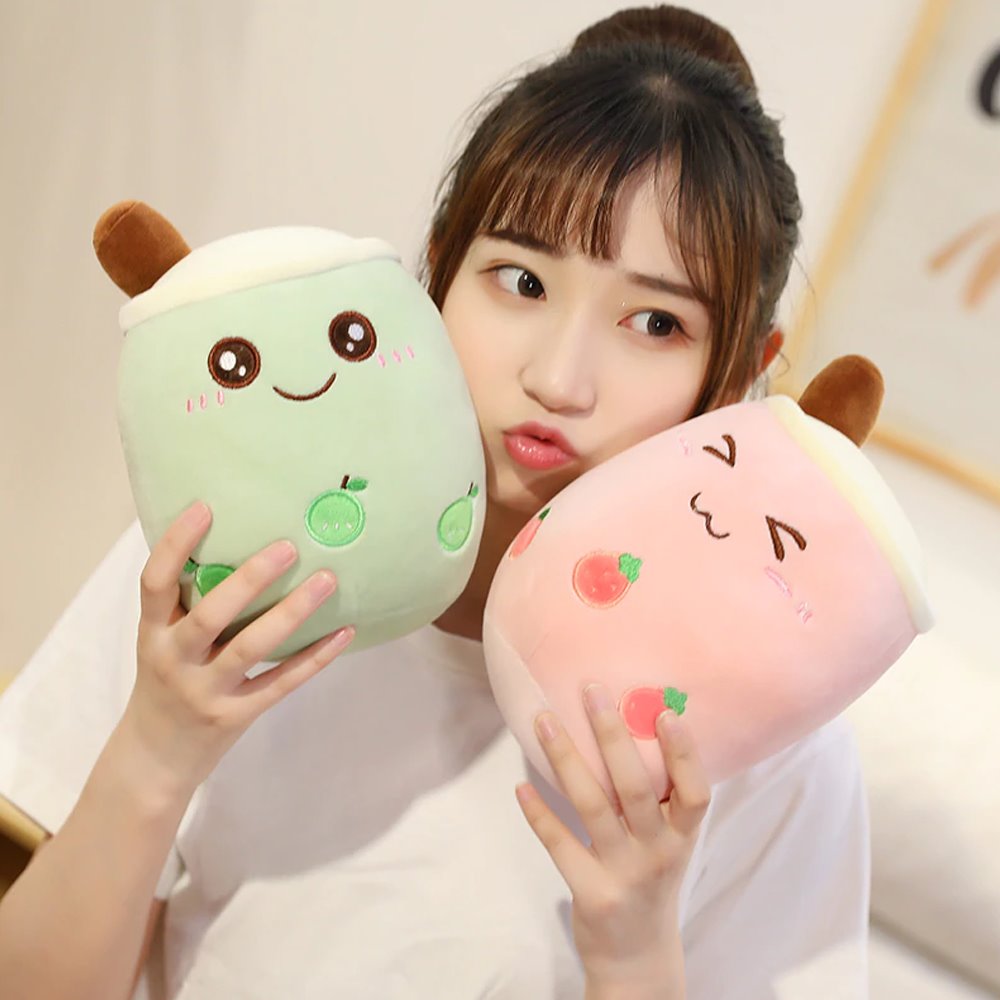 Delightful Bubble Tea Family Plush Fruit Collection