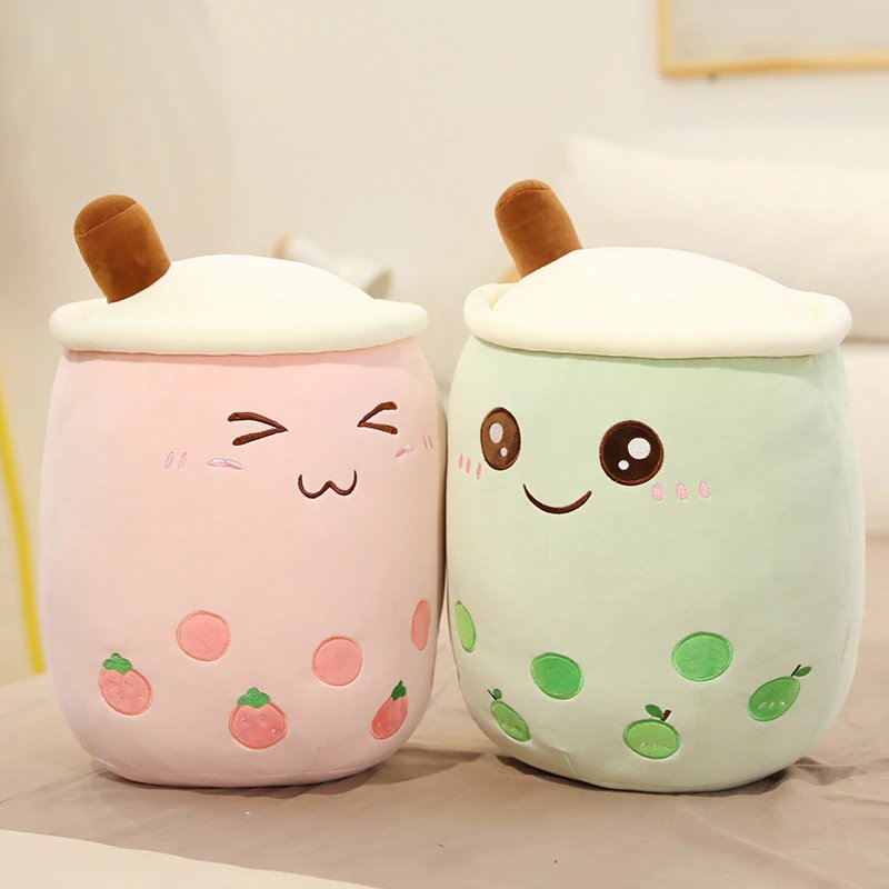 Delightful Bubble Tea Family Plush Fruit Collection