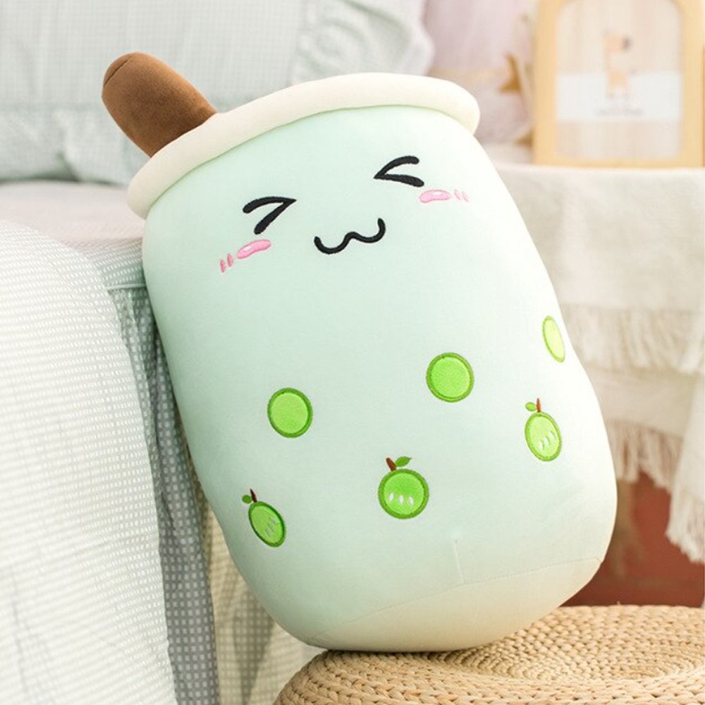 Delightful Bubble Tea-Inspired Fruit Plushies Collection for the Whole Family!