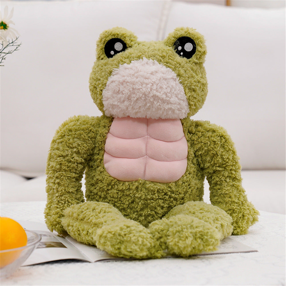 Adorable Dench Muscle Frog Plush Toy