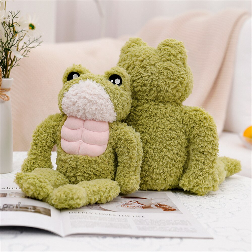 Adorable Dench Muscle Frog Plush Toy