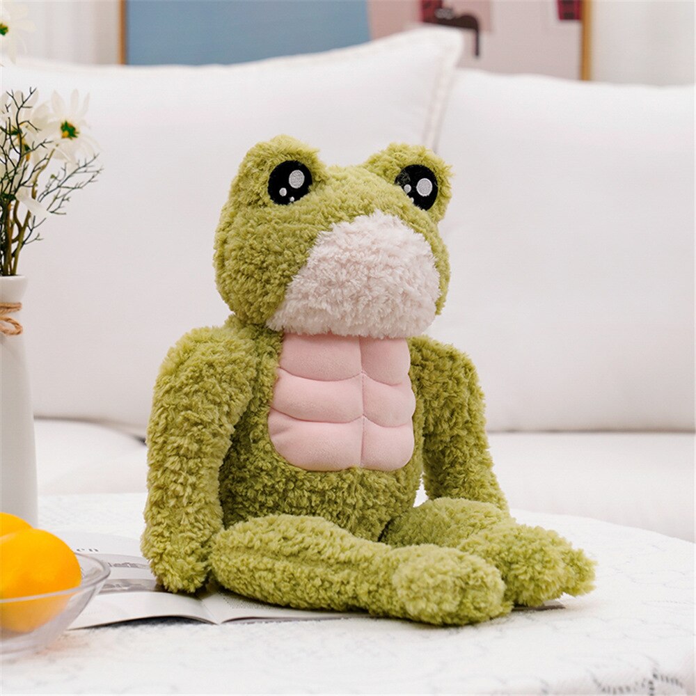 Adorable Dench Muscle Frog Plush Toy