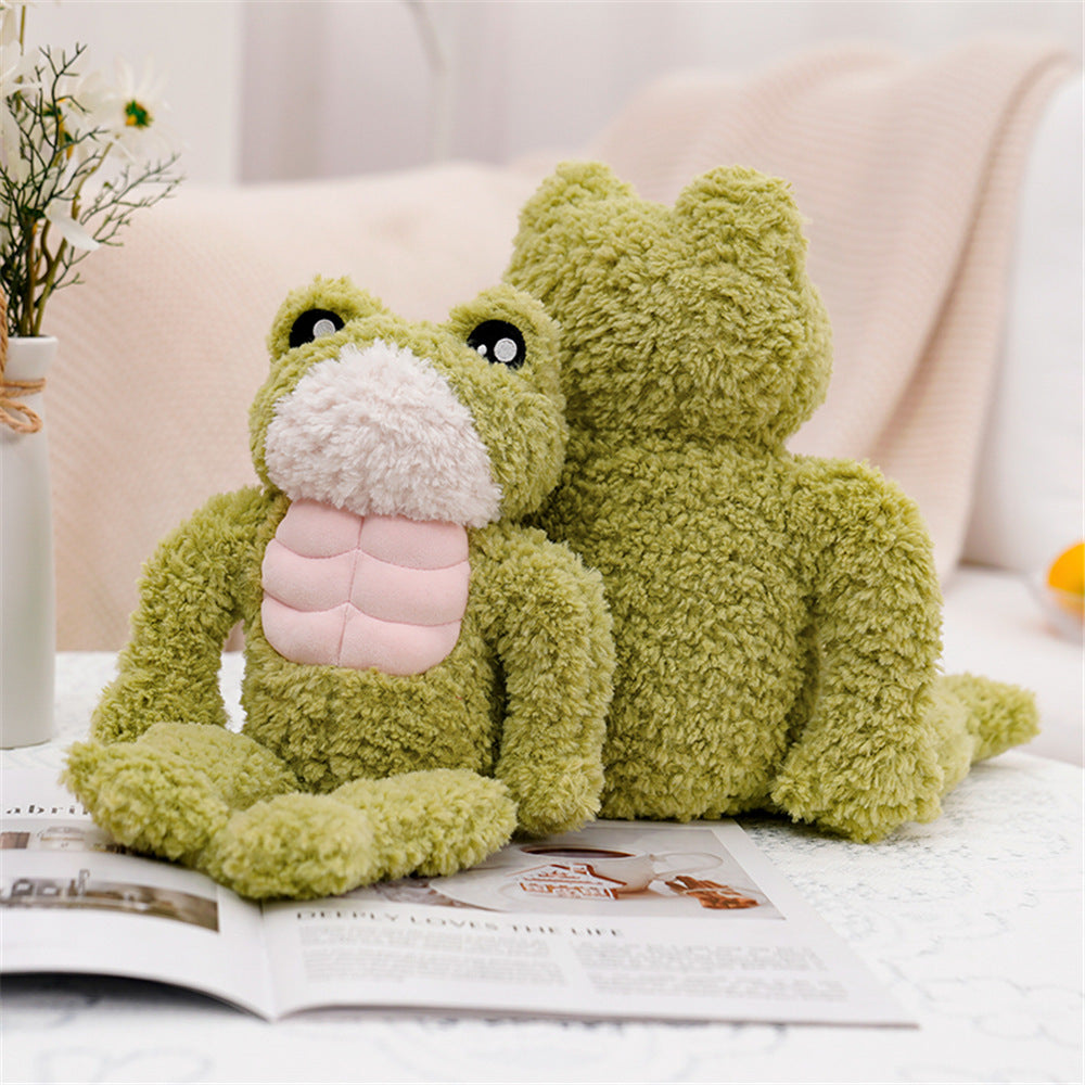 Adorable Dench Muscle Frog Plush Toy