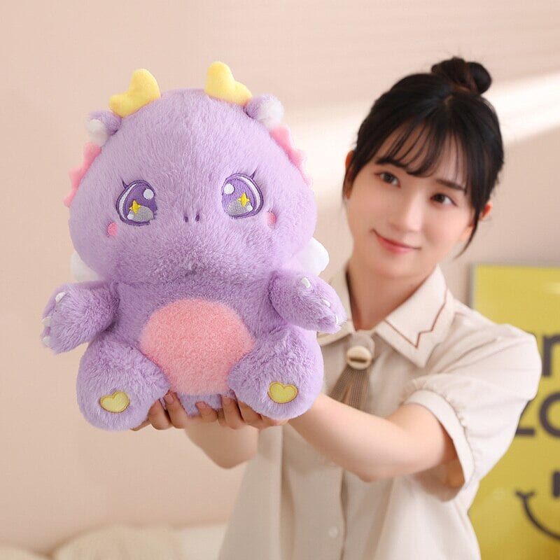 Cuddly Plush Family of Fluffy Baby Dragons