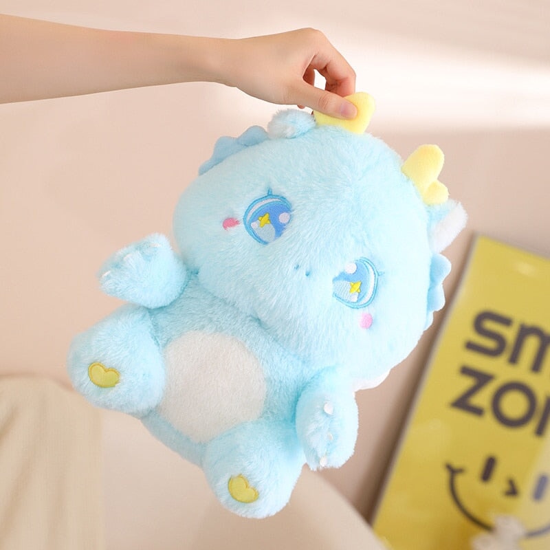 Cuddly Plush Family of Fluffy Baby Dragons