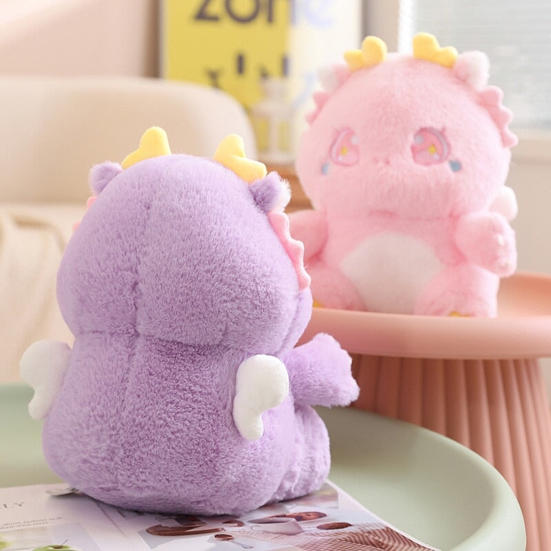 Cuddly Plush Family of Fluffy Baby Dragons