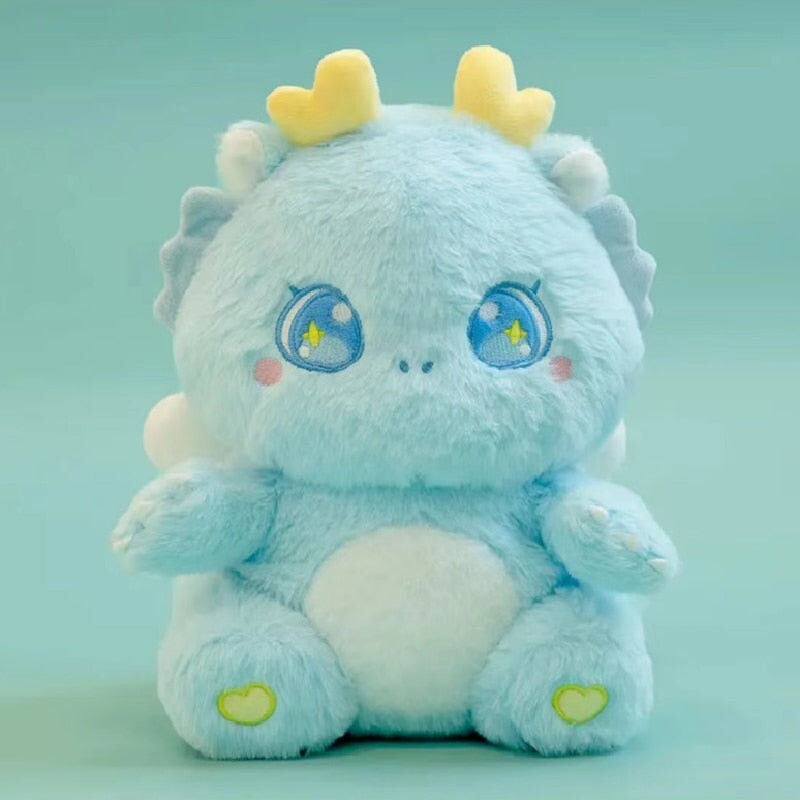 Cuddly Plush Family of Fluffy Baby Dragons