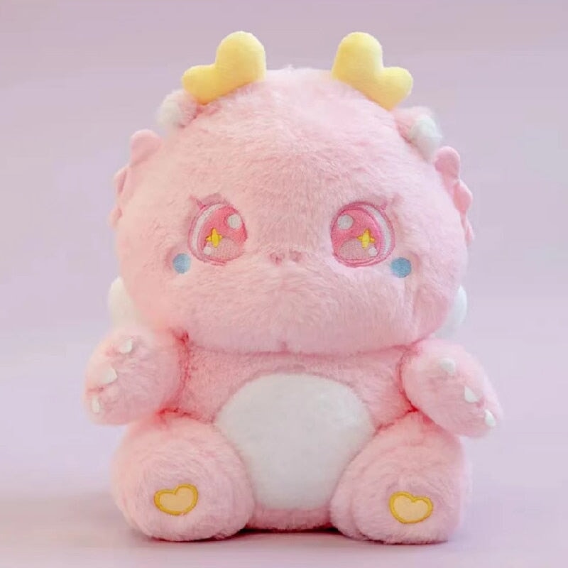 Cuddly Plush Family of Fluffy Baby Dragons