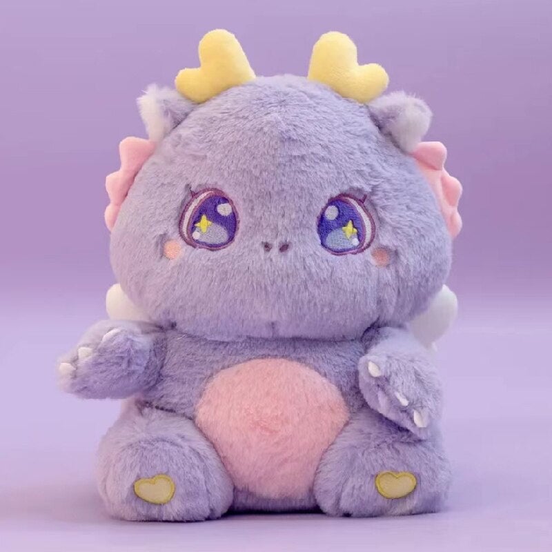 Cuddly Plush Family of Fluffy Baby Dragons