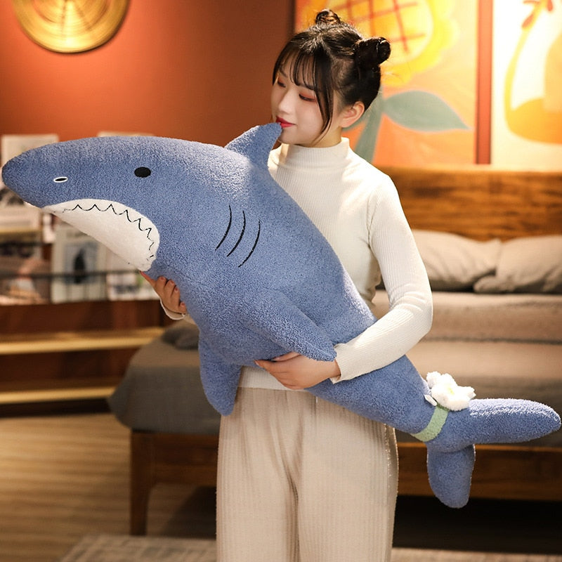 Adorable Fluffy Giants: Dragon, Fox, Bunny, Bear, and Shark Plush Toys!