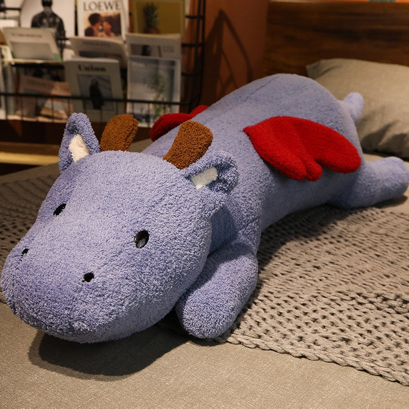 Adorable Fluffy Giants: Dragon, Fox, Bunny, Bear, and Shark Plush Toys!